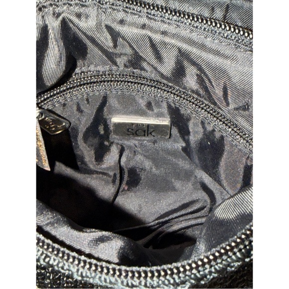 THE SAK Small Y2K Black Crochet Crossbody - Picture 6 of 10